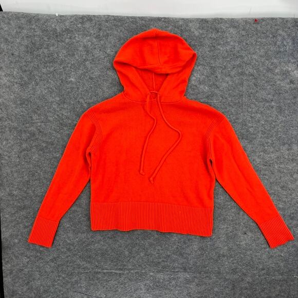 Lululemon Double Knit Sweater Hoodie Autumn Red Medium Large Cashmere - Picture 2 of 5